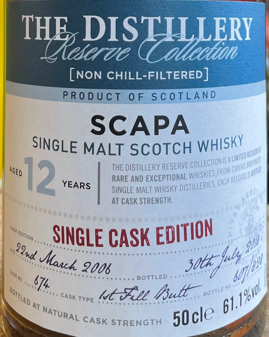 Scapa 12 Jahre Single Malt Whisky