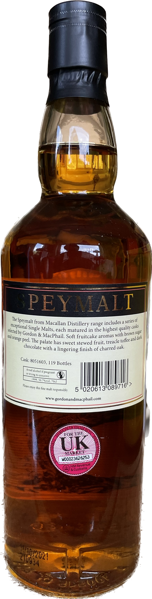 Speymalt Macallan von 1999 Whisky